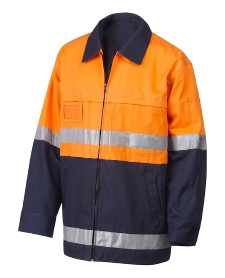 2 TONE COTTON DRILL JACKET
