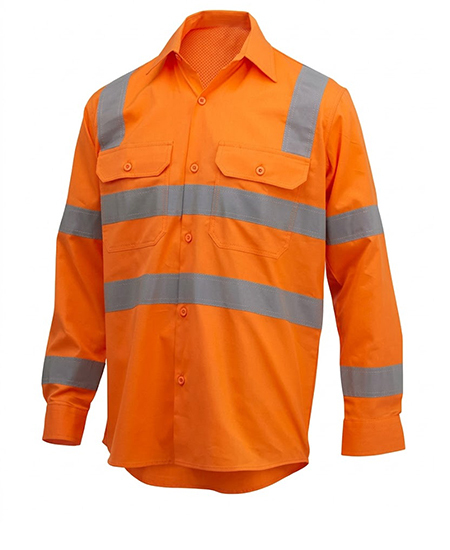 VIC RAIL ORANGE TWILL SHIRT